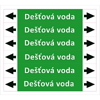 Značení potrubí ISO 20560, dešťová voda